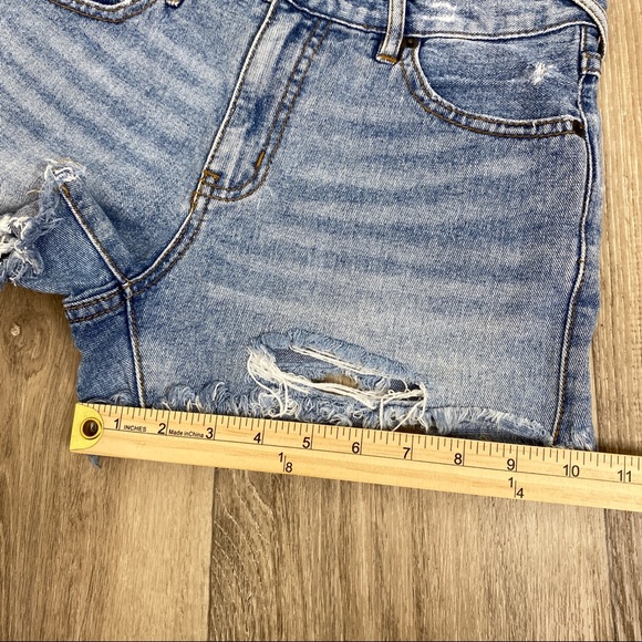 Free People Distressed Jean Shorts - Picture 11 of 13